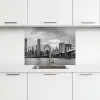 Skyline - Brug - Gebouwen - Kleurloos keuken achterwand 2 middel -3d