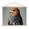 Vogel - Realistisch - Veren - Bruin textielposter latten blank klein -3d
