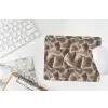 Waaiervorm - Beige - Vezel textuur muismat rubber klein 262 -witbureau