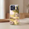 Huisje - Hout - Bloemen Telefoonhoesje iPhone 17 Pro klein -sfeer2