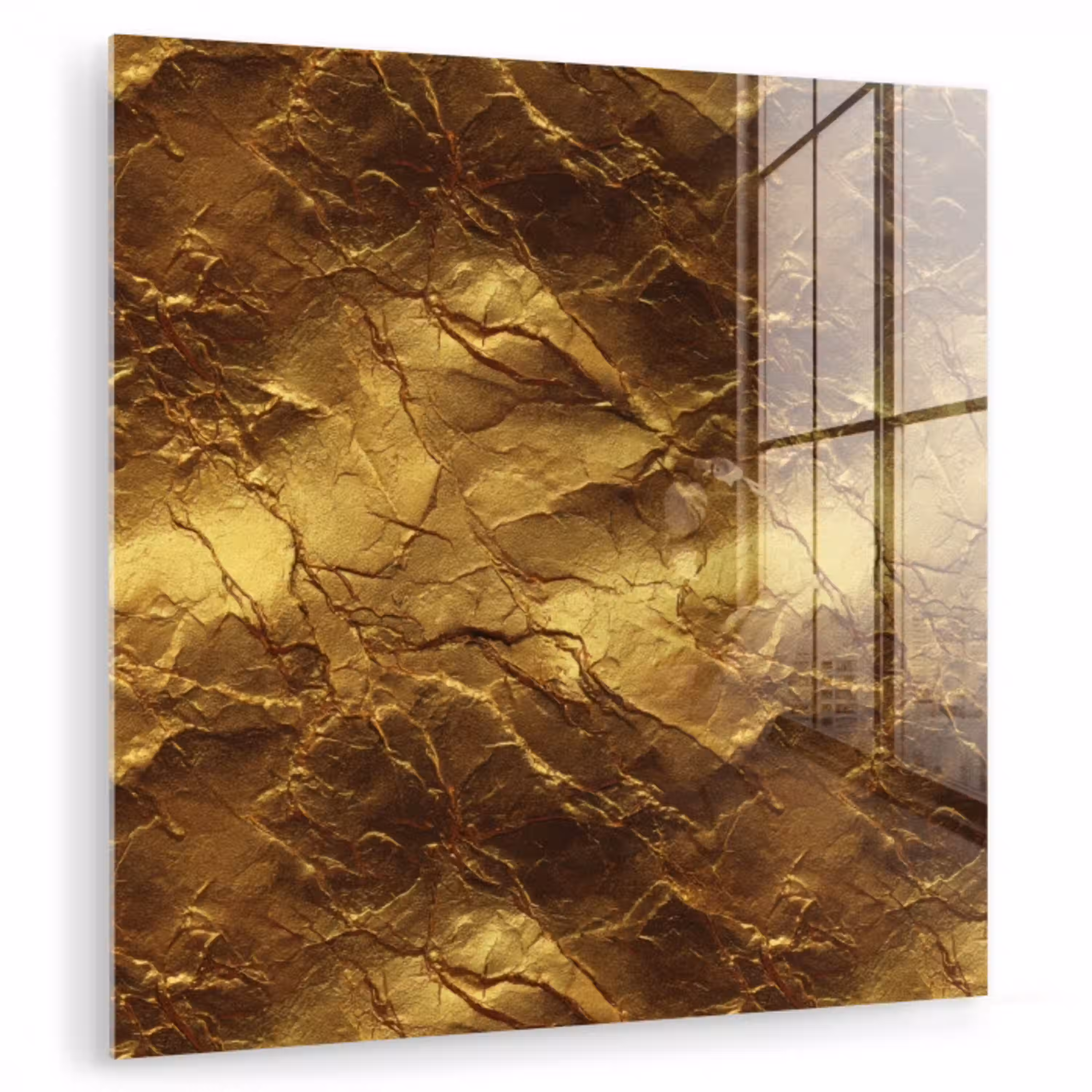 Bladgoud - Textuur  - Goud plexiglas 5mm klein 11 -zzzproduct_nieuw