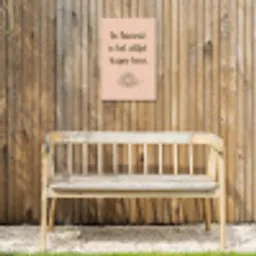 Tuin - Roze - Quote - Zon Tuinposter op houten frame 2 cm dik klein -sfeer4