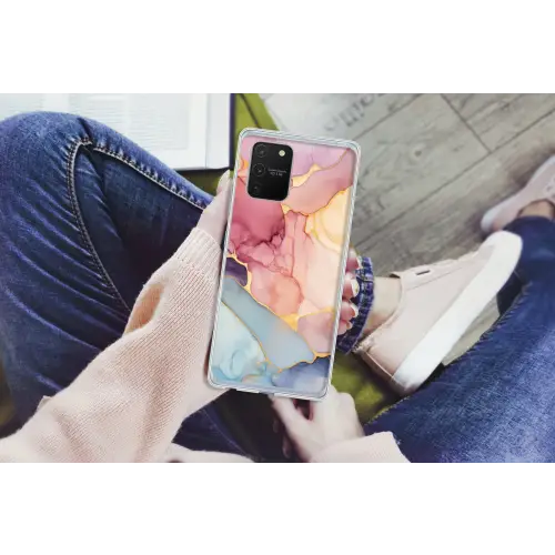 Marmer - Kleurrijk Telefoonhoesje Samsung Galaxy S10 Lite klein -handS10Lite
