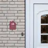 Donker oudroze - Modern Naambord Huisje klein -sfeer1
