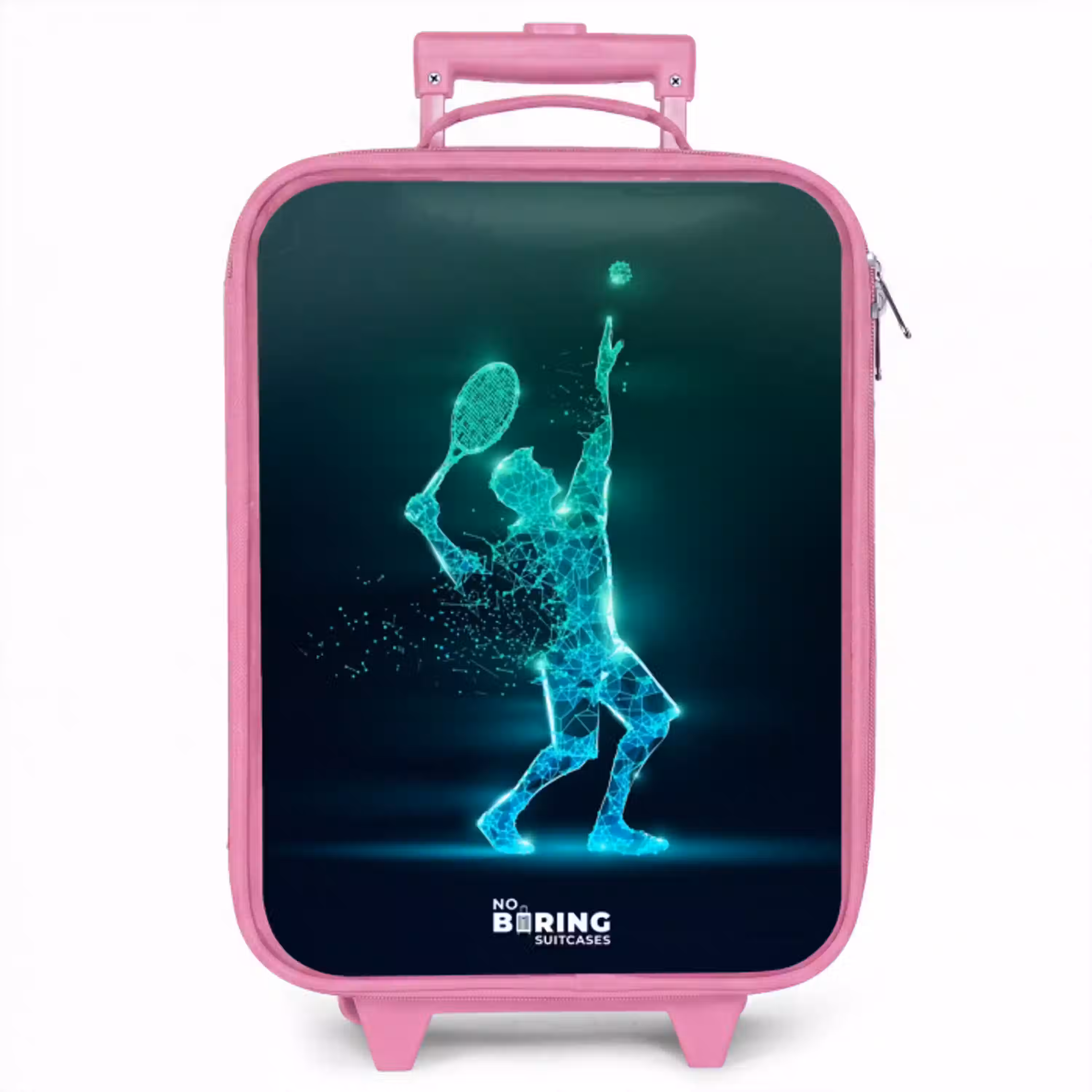 Digitale tennisspeler in futuristische stijl Kinderkoffer - Roze klein -zzz_website3d