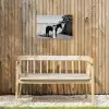 Vrouw - Paard - Artistiek Tuinposter op houten frame 2 cm dik klein -sfeer4
