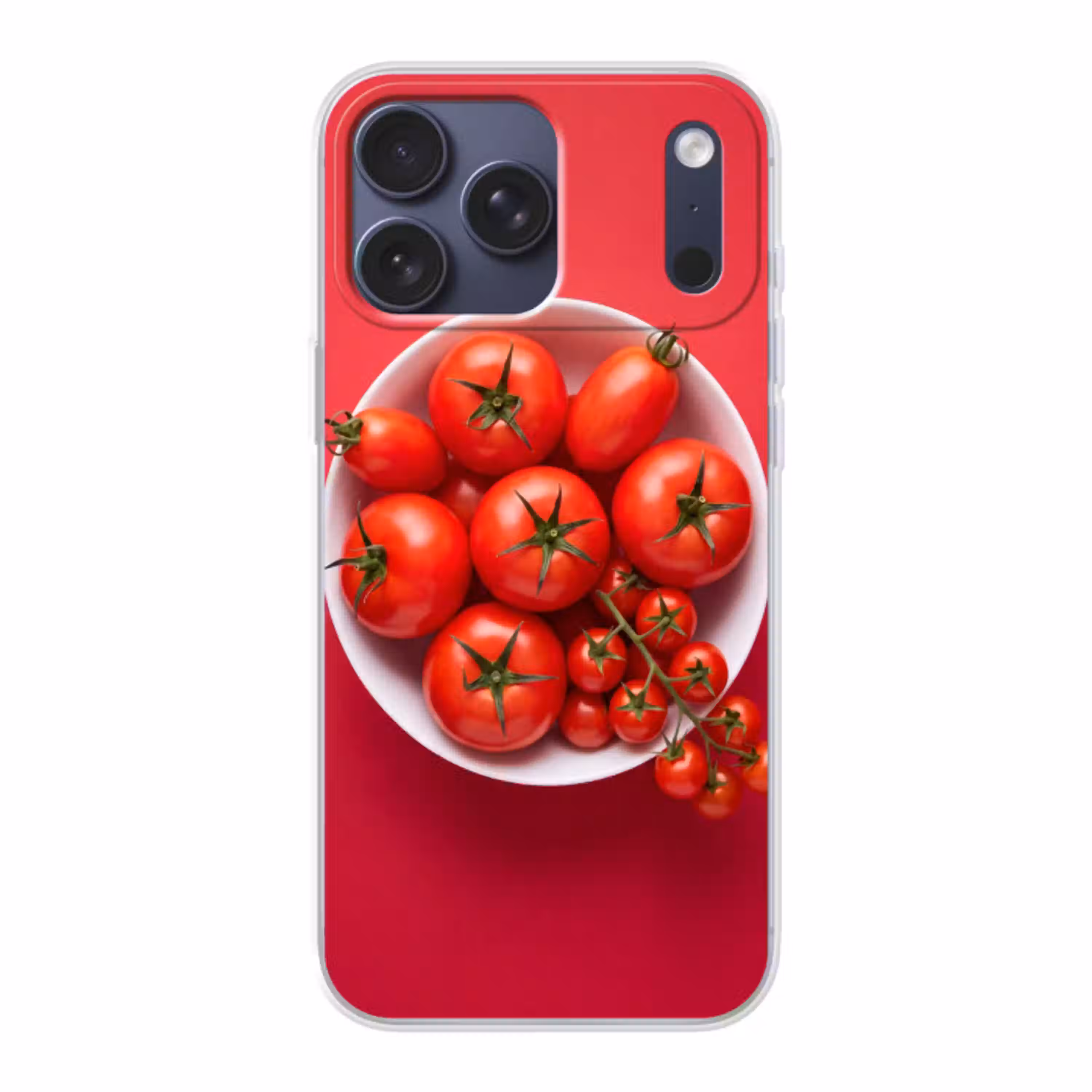 Eten - Kom - Rood Telefoonhoesje iPhone 17 Pro Max klein -3d