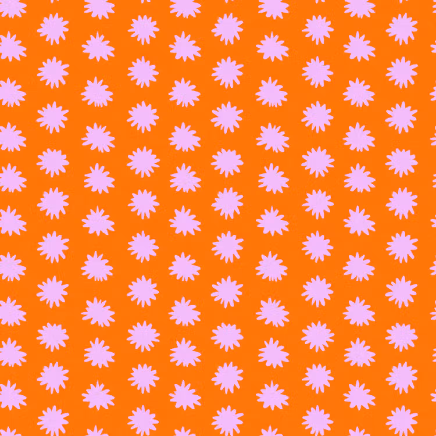 Behang - Retro - Bloemen - Oranje