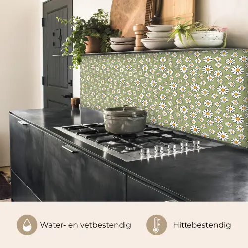 Vintage - Patronen - Bloemen - Madelief keuken achterwand 2 middel 871 -usp_NL