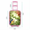 Dieren in de jungle Kinderkoffer - Roze klein -productfoto_formaten