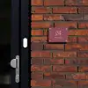 Donker oudroze - Klassiek Naambord Rechthoek middel -sfeer1-rechthoek-S