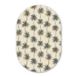 Palmbomen - Tropisch - Groen Wandcirkel Ovaal Forex klein 630 -3d