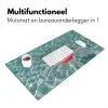 Badeend - Zwemband - Geel Muismat XXL klein -sfeer4