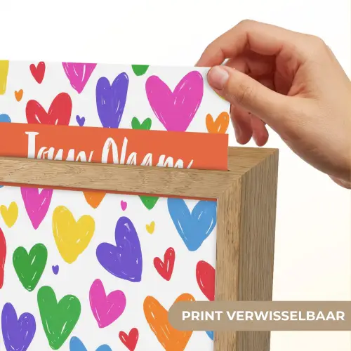 Hartjes - Patroon - Kleurrijk Light Box met kabel (Kinderlampje) klein -USP_websiteprintNL