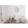 Japandi - Beige - Modern Wandcirkel aluminium klein -woonkamer