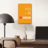 Oranje - Love - Valentijn aluminium wit klein -sfeer5