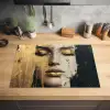 Abstract - Goud - Gezicht - Lippen Inductie beschermer vinyl 3mm klein -sfeer5