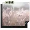 Graspluimen - Wind - Beige - Mistig Inductie beschemer met haakjes middel -3d