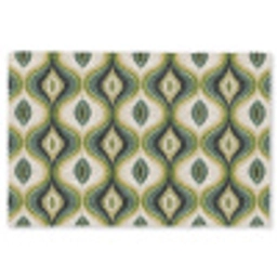 Abstract - Ritmisch - Groen Vloerkleed Rechthoek klein 1091 -3d