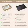 Grafisch - Modern - Zwart Dienblad Rechthoek middel 911 -USP_VergelijkingNL