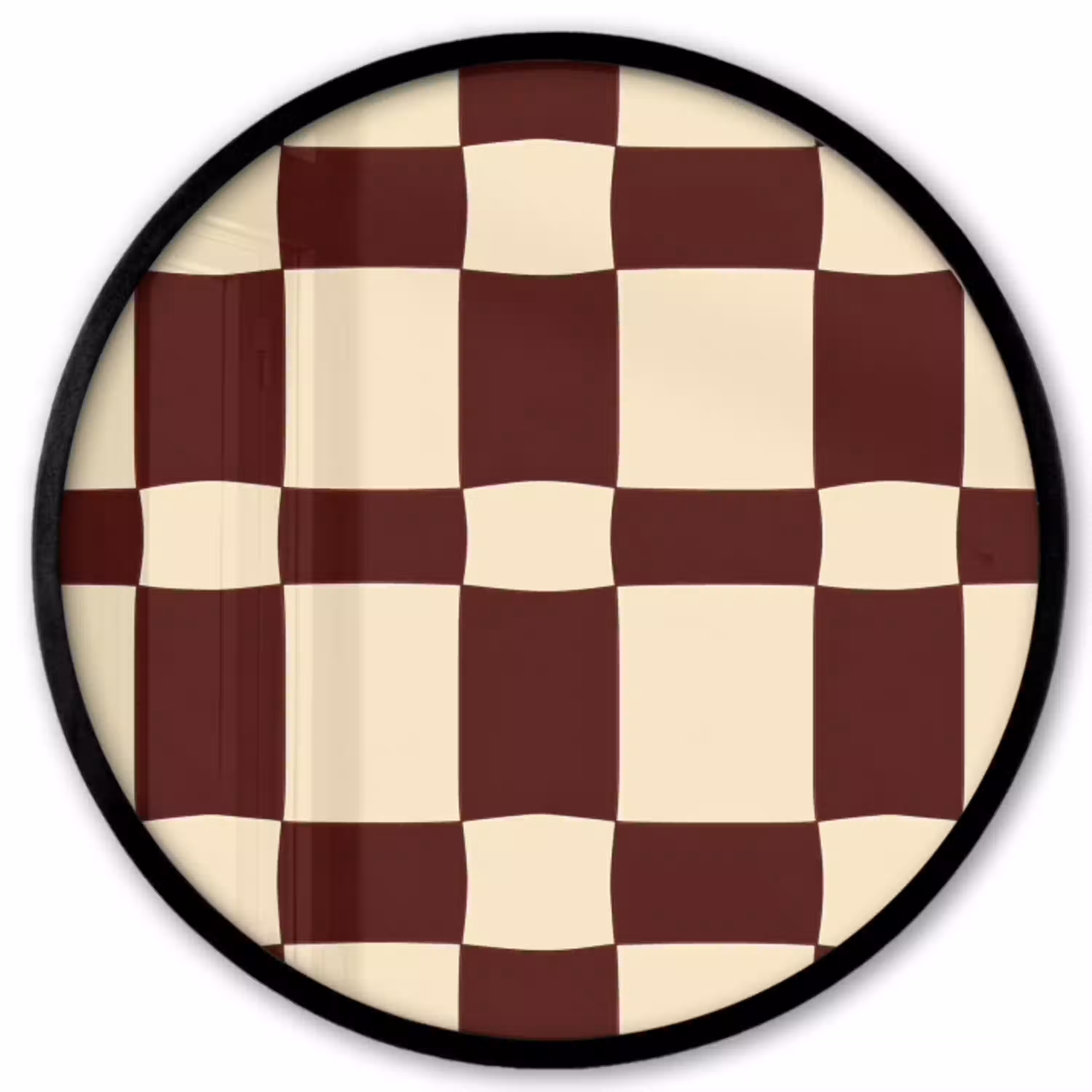 Retro - Patroon - Bruin Fotolijst rond zonder passe partout klein 856 -3d