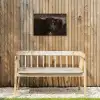Schotse hooglander - Goud - Koebel - Hoorns - Dieren Tuinposter op houten frame 2 cm dik klein -sfeer4