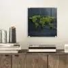 Wereldkaart - Mos -Levendig effect plexiglas 5mm klein -sfeer1
