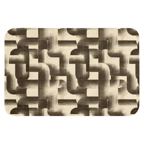 Abstract - Retro - Zwart WCmat klein 1009 -3d