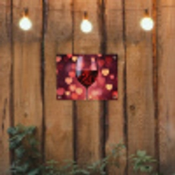 Rood - Wijn - Hartjes tuinposter los doek klein -sfeer1