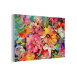 Bloemen - Kunst - Schilderij - Botanisch plexiglas 5mm klein -z3d