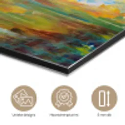 Olifant - Kunst - Schilderij - Dieren - Regenboog aluminium wit klein -closeup_NL