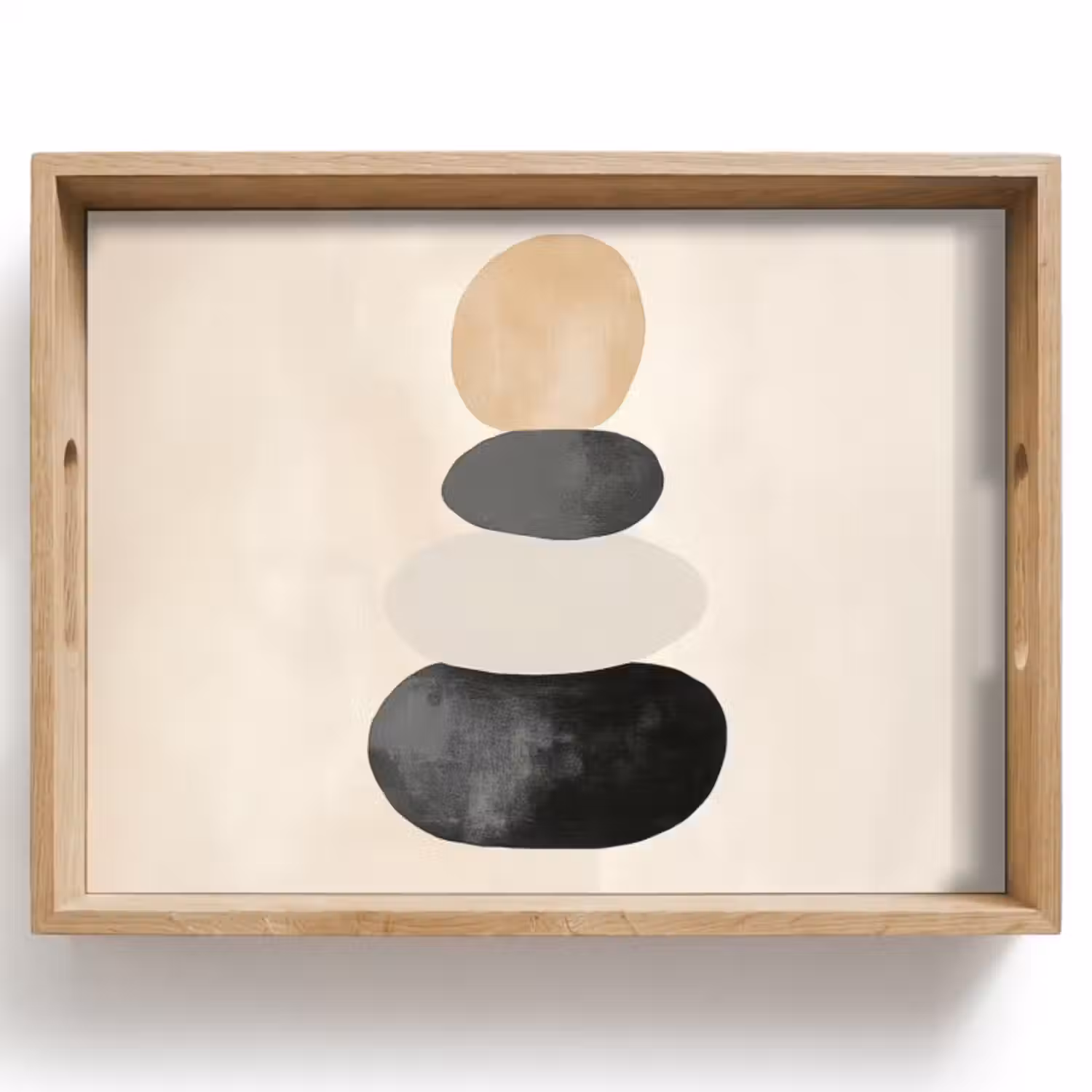 Tablett - Japandi - Wabi sabi - Beige