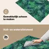 Blauw - Palmbladeren - Afsnijding Inductie beschemer met haakjes klein 777 -ky-schoon-nl