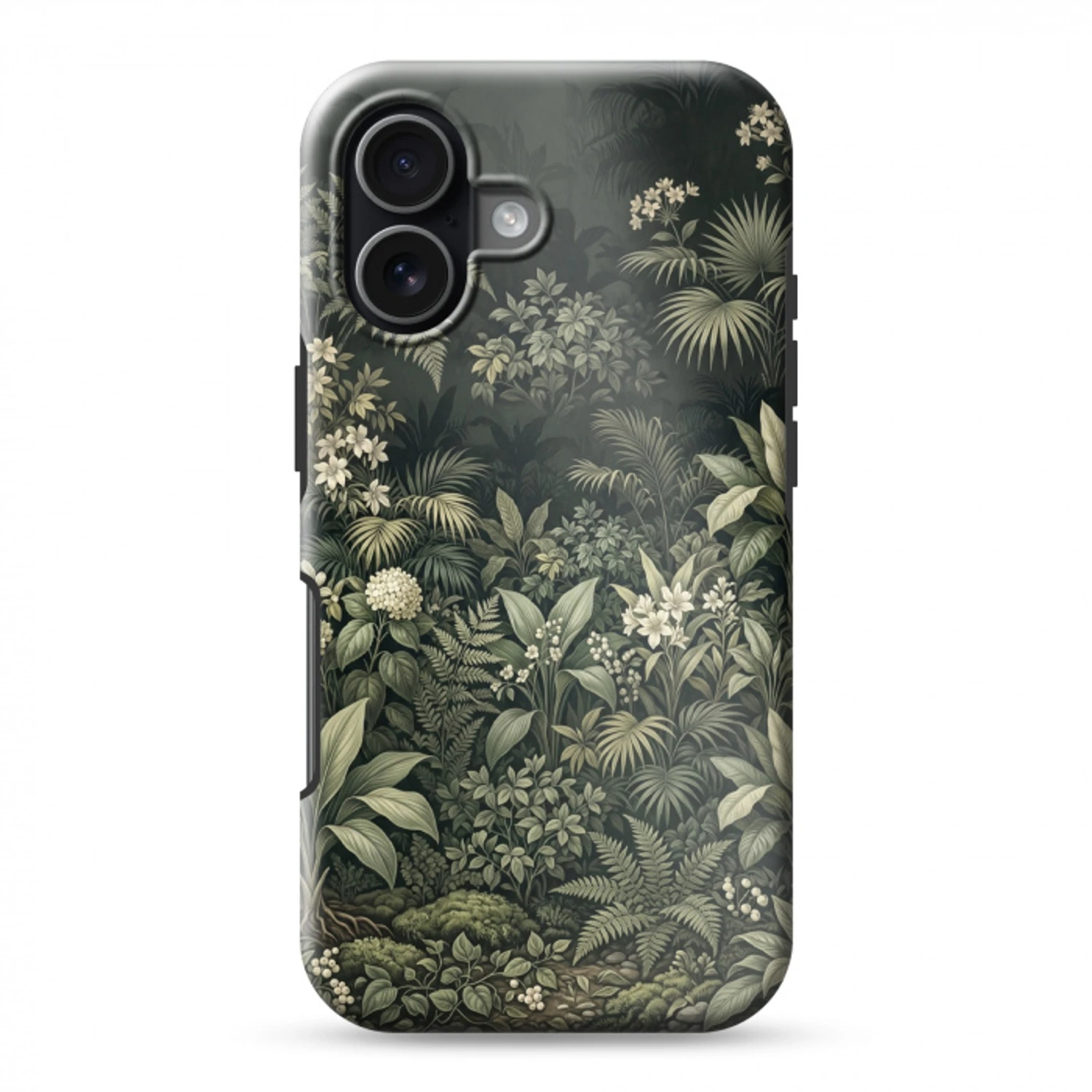 Jungle - Bladeren - Botanisch - Groen Toughcase MagSafe Apple iPhone 17 klein -3d