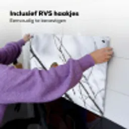 Roodborstje - Tak - Sneeuw - Winter - Levendig Inductie beschemer met haakjes klein -ky-ophangen-nl