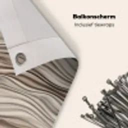 Golven - 3D - Crème Balkonbeschermer Duitsland klein 596 -closeup_NL