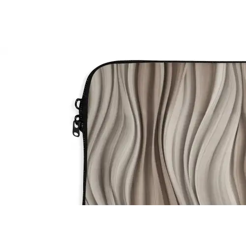 Golven - 3D - Crème laptophoes neopreen klein 279 -detail
