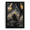Marmer - Acryl - Goud - Luxe - Abstract fotolijst zwart zonder passe partout klein -3d
