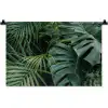 Planten - Jungle - Bladeren - Tropisch Wandkleed katoen klein -zz3d