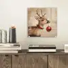 Kerst - Hert - Gewei - Kerstbal - Rendier plexiglas 5mm klein -sfeer1