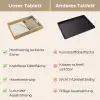 Wabi sabi - Plant - Beige Dienblad Rechthoek middel -USP_VergelijkingDE