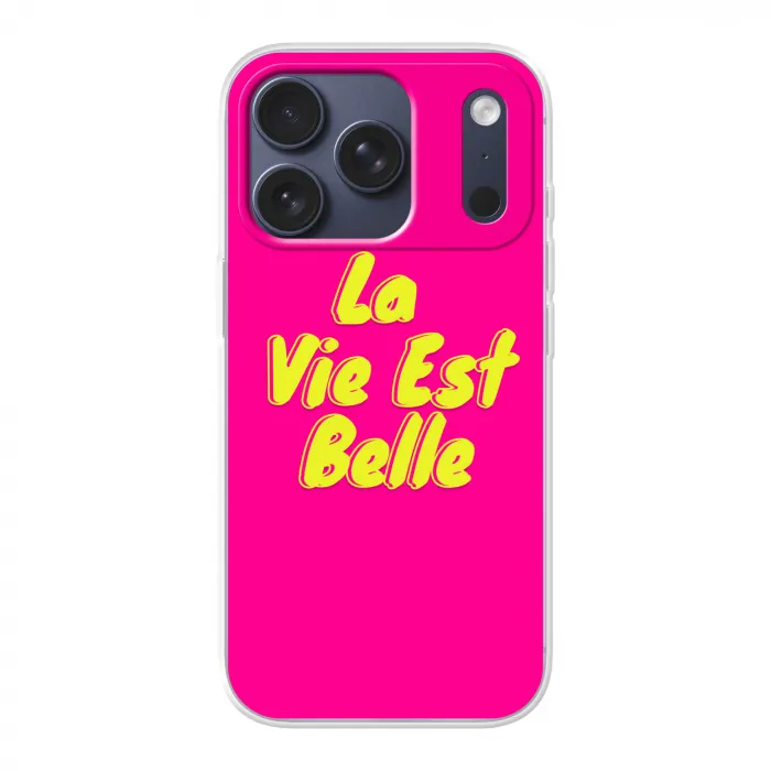 Quote - Retro - Roze Telefoonhoesje iPhone 17 Pro klein -3d