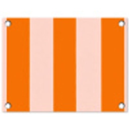 Strepen - Modern - Oranje tuinposter los doek klein 239 -3d