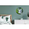 Jungle - Regenwoud - Water - Waterval - Planten Wandcirkel aluminium klein -slaapkamer