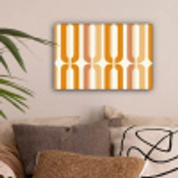 U-vorm - Retro - Oranje canvas 2cm klein 34 -sfeer1