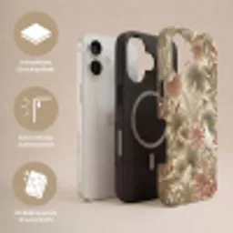 Tropisch - Vogels - Beige Toughcase MagSafe Apple iPhone 17 klein -USP_Lagen_DE