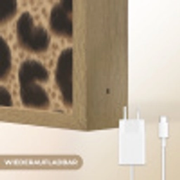 Luipaardprint - Bruin - Courage - Sierlijk Light Box met batterij (Wandlamp) middel -USP_websiteoplaadbaarDE