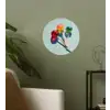 Lollys - Schaduw - Drie - Blauw Wandcirkel behangsticker klein -sfeer2