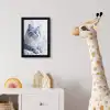 Kat - Patroon - Blauw fotolijst zwart zonder passe partout klein -usfeer4_kinderkamer