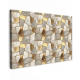 Mozaïek - Marmer - Goud Tuinposter op houten frame 2 cm dik klein 845 -3d